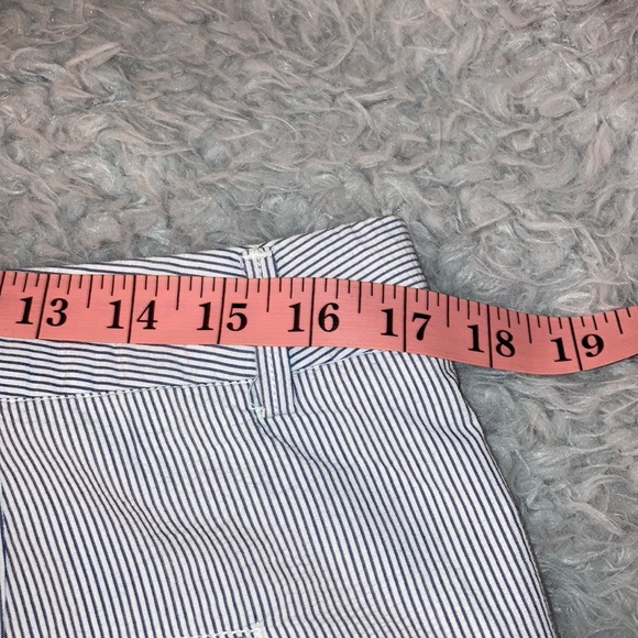 Navy Blue & white pin stripe shorts - Picture 10 of 10